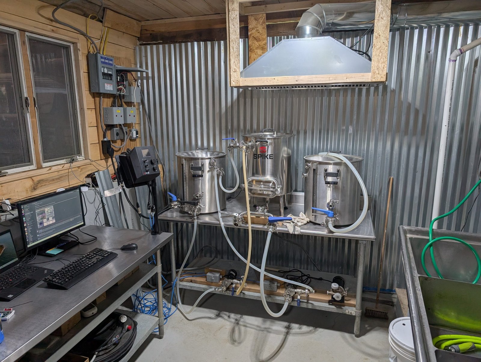 Small Farm Brewery brewing system in Winslow Maine